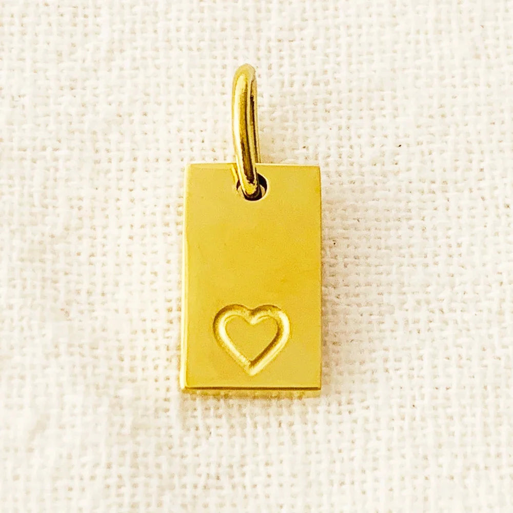 10PCS Alphabet Charm Pendant for Necklaces Stainless Steel Jewelry DIY Engraved Lettering Accessories Women's Fashion Jewelry