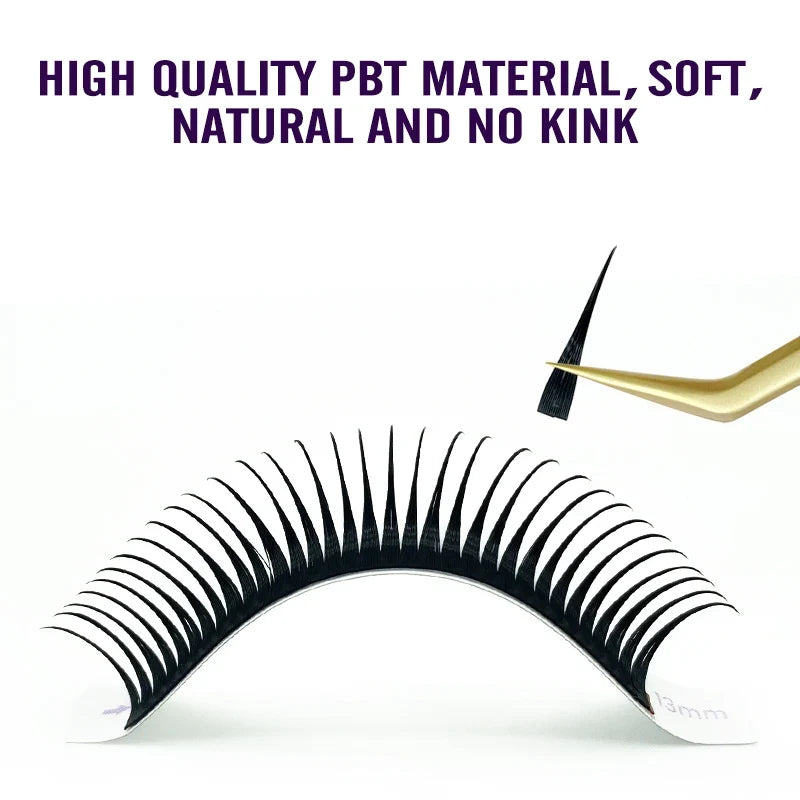NATUHANA Wet Eyelash Extension 0.07mm | Easy Grafting Manga Wispy Lashes