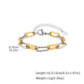 Two Tone Twist Paperclip Bracelet