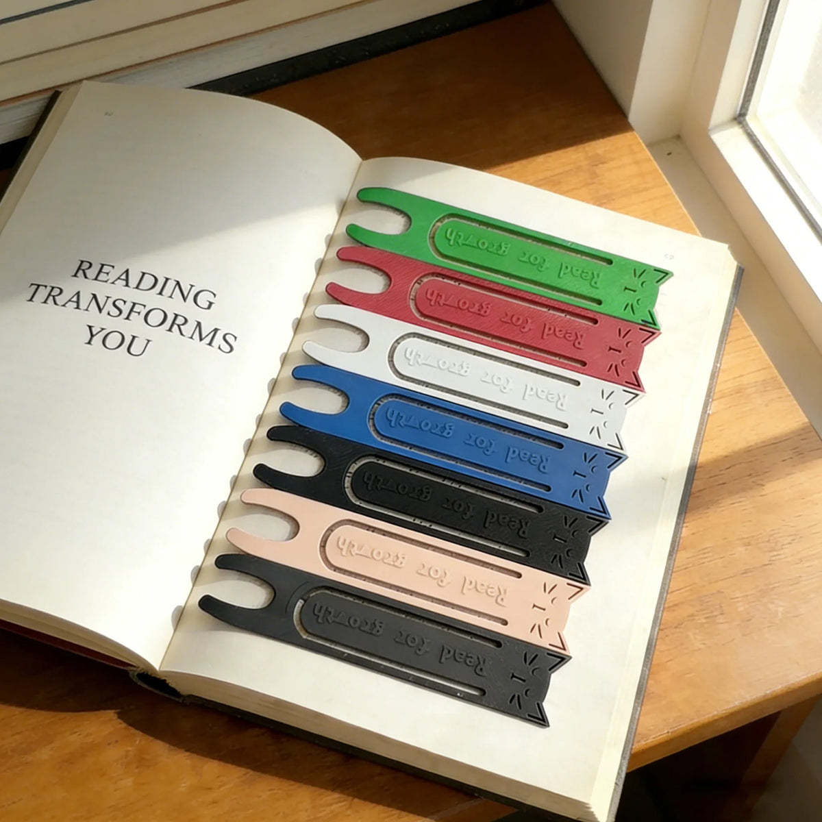 Book Lovers Students Multi-Color Options 3-Piece Set for Growth"