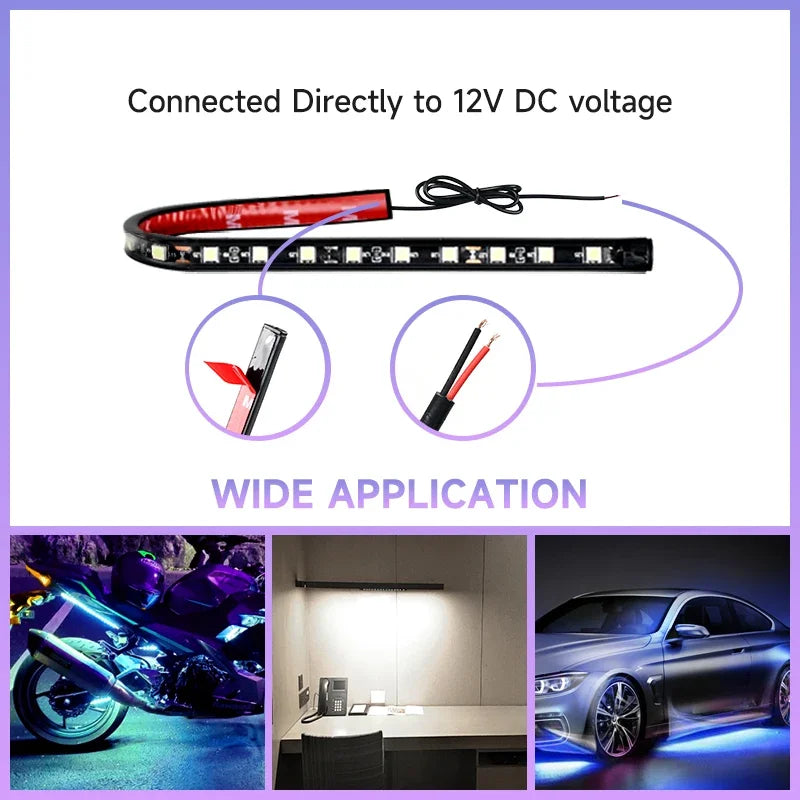 Car Ambient Lighting Strip Set | 12V Waterproof LED Car Interior Decorative Atmosphere Neon