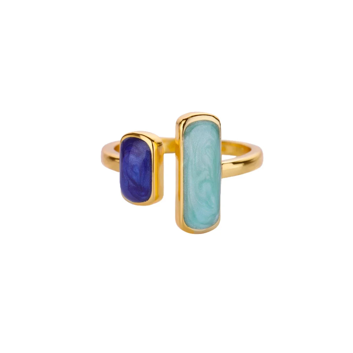 Vintage Green Stone Flower Zircon Ring