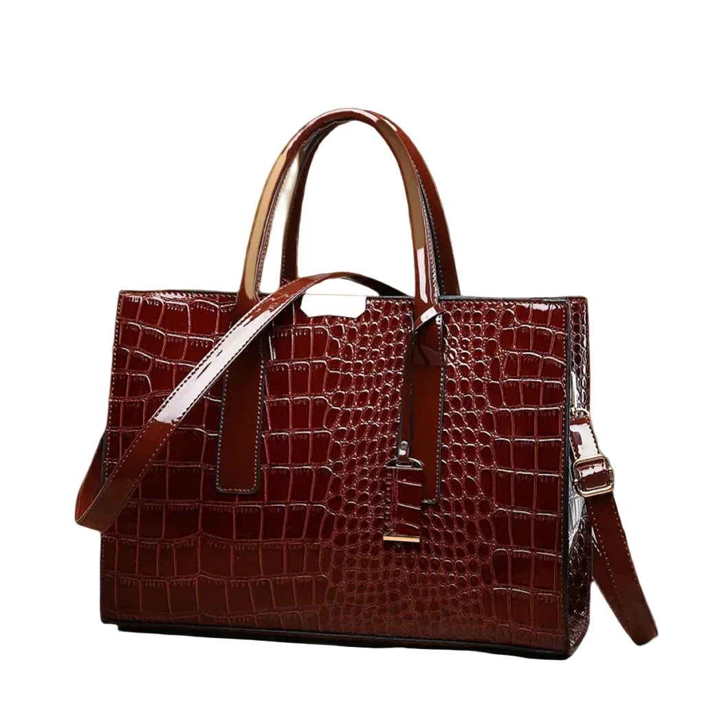 Women's Crocodile Pattern Tote Bag