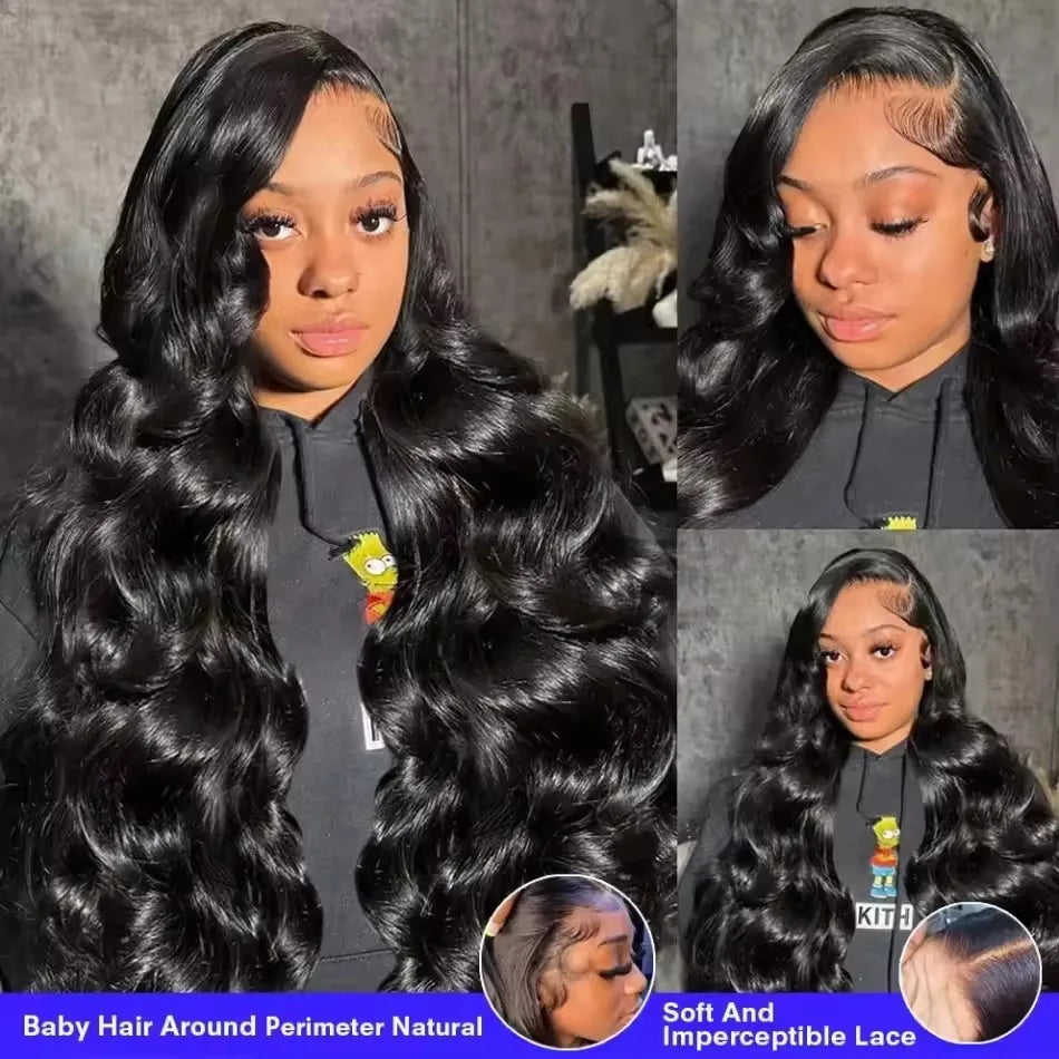 13x4 13x6 HD Body Wave Lace Front Wig 40 Inch Lace Frontal Wigs Lace Frontal Brazilian Wigs Human Hair Wigs Lace Front For Women