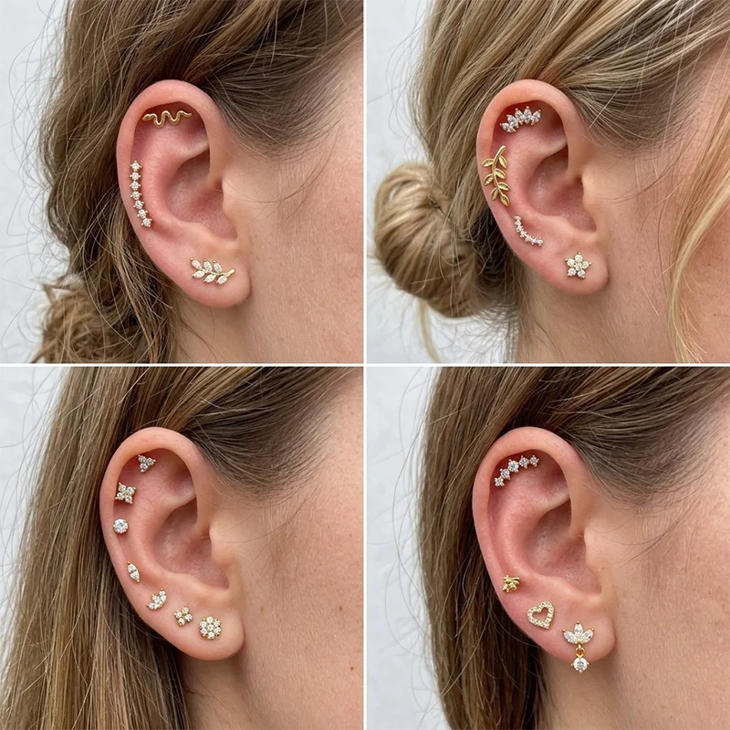 Titanium Tiny Labret Lip Stud Earring