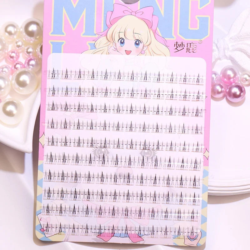 Menglu Natural Short Lower Lashes | Hand-Painted Style Fake Eyelashes