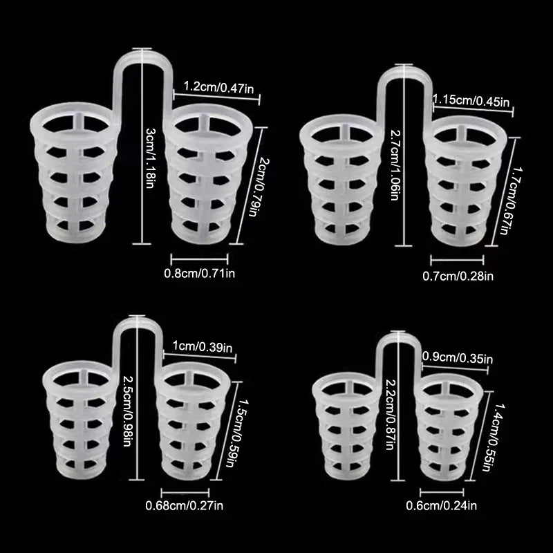 4/8Pcs Silicone Snore Nasal Dilators | Anti Snoring Nose Clip for Better Breathing