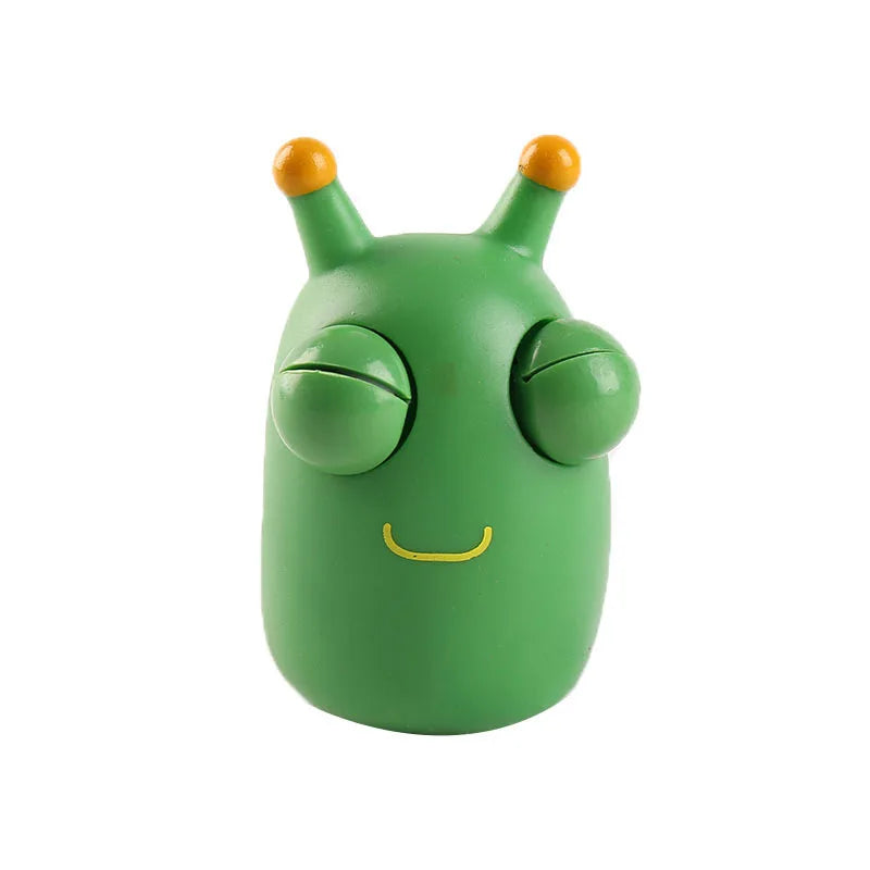 Eyeball Burst Squeeze Toy | Green Eye Caterpillar Stress Relief Fidget Toy for Kids