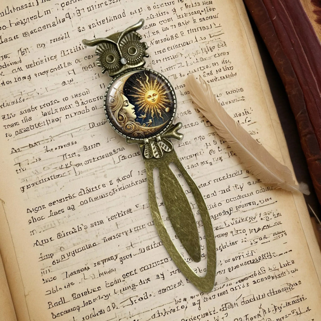 Sun Moon Celestial Pattern Book Markers Page Clips Reading
