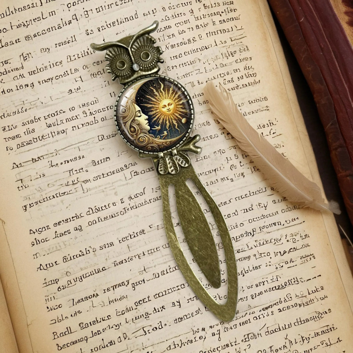 Sun Moon Celestial Pattern Book Markers Page Clips Reading