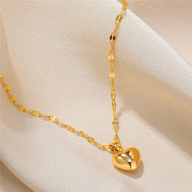 Charm Love Heart Pendant Necklace
