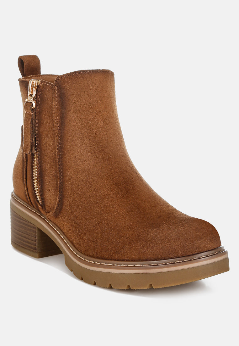 Tigris Microfiber Zipper Boots