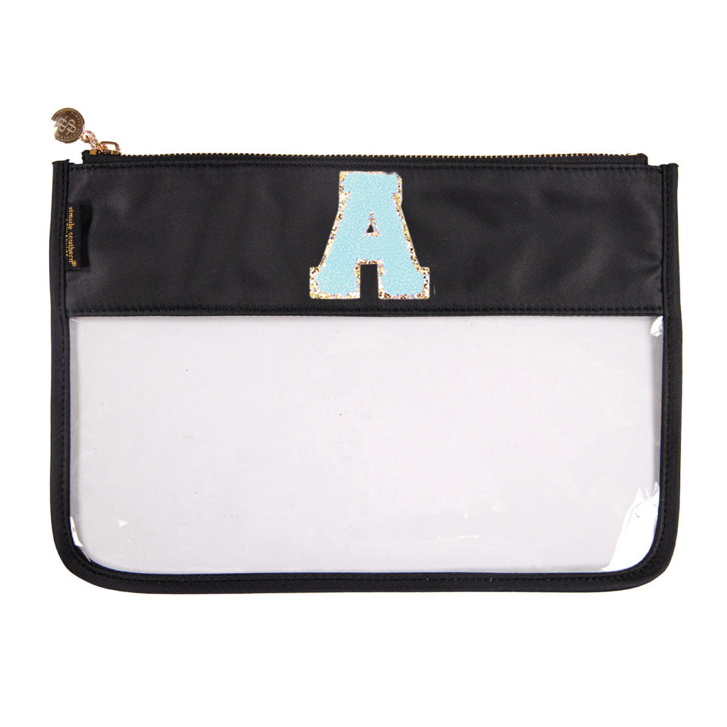 Simply Southern® Clear Zip Bag: Black