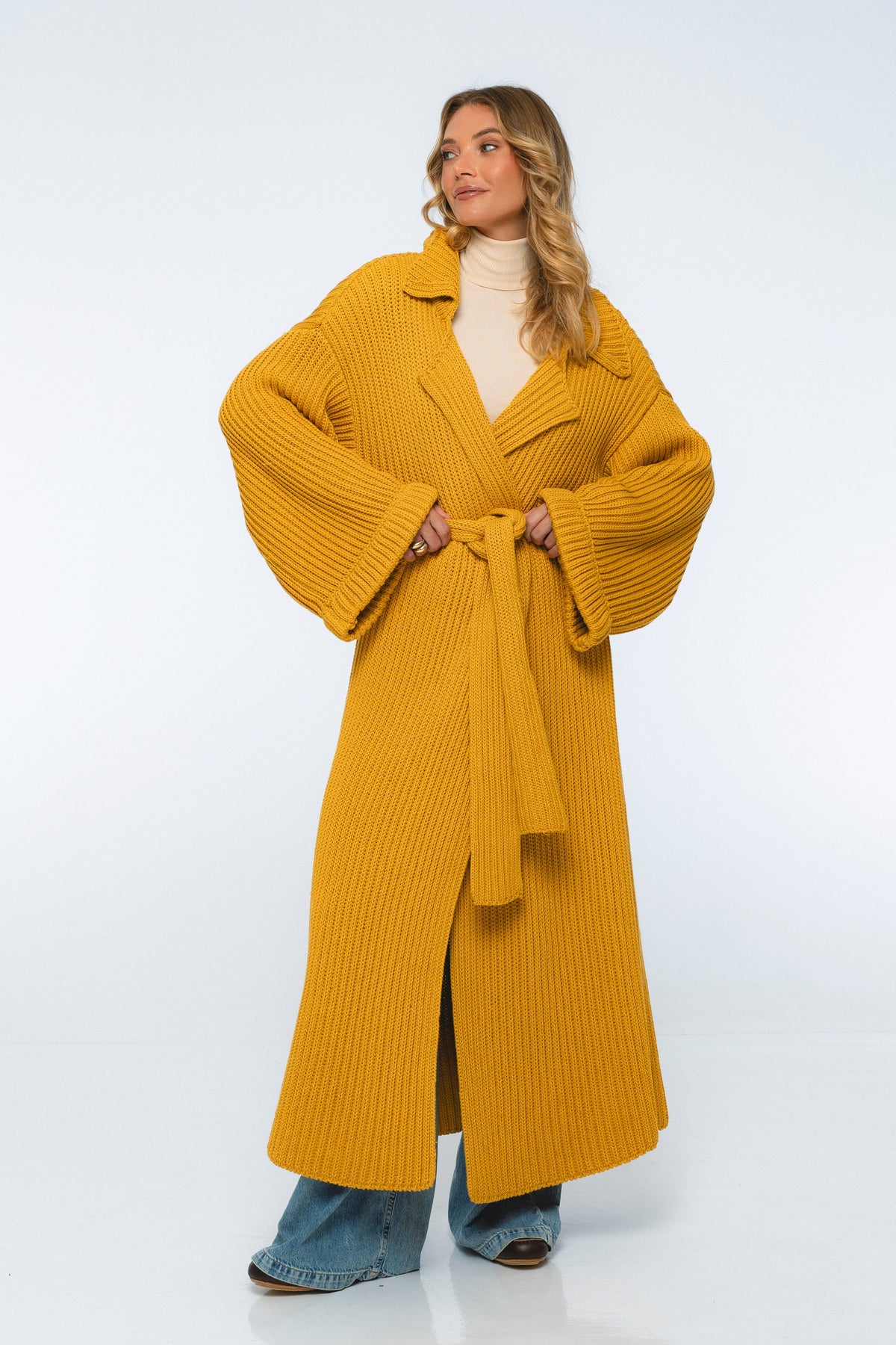 Warm Night Long Knitted Coat