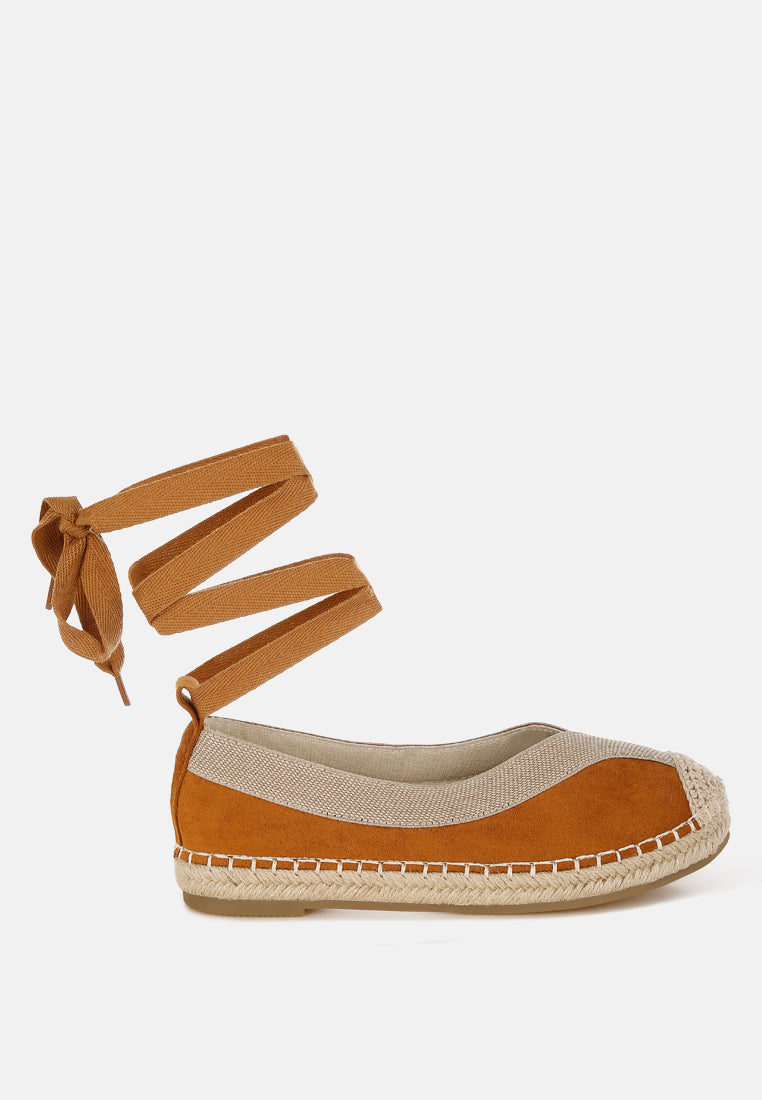 Yalva Microfiber Detachable Lace Espadrilles