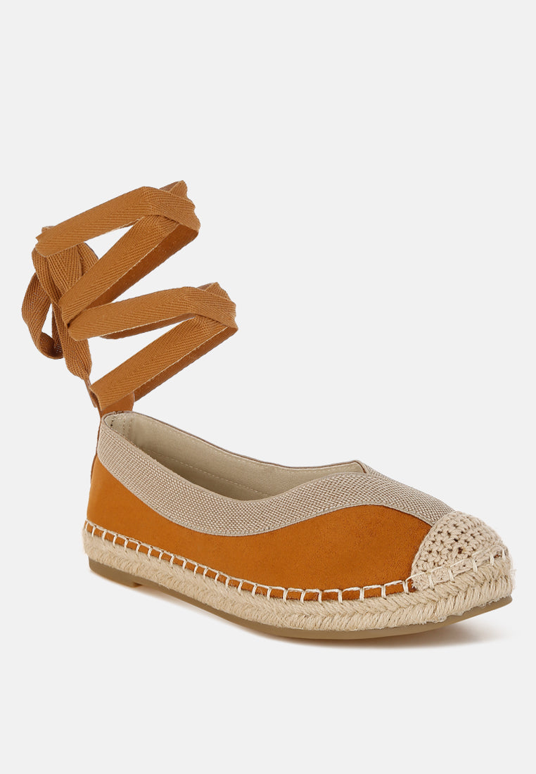 Yalva Microfiber Detachable Lace Espadrilles