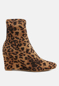 Yara Stretch Fit Wedge Heel Sock Boots