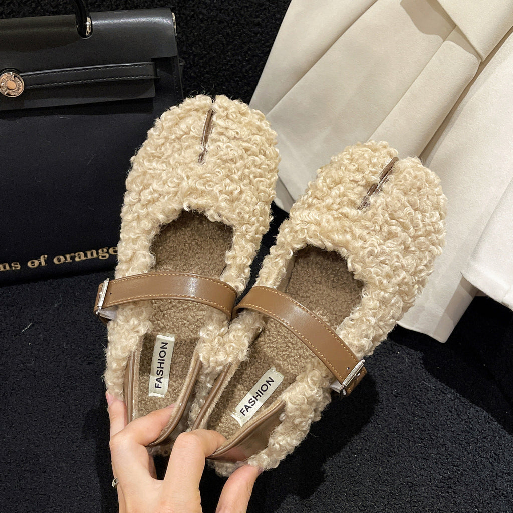 Round Head Low-cut Gommino Pumps Women