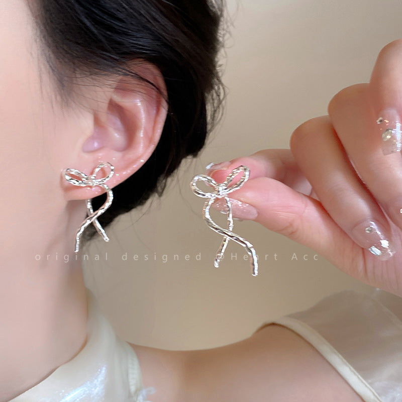 Open Heart Hoop Earrings