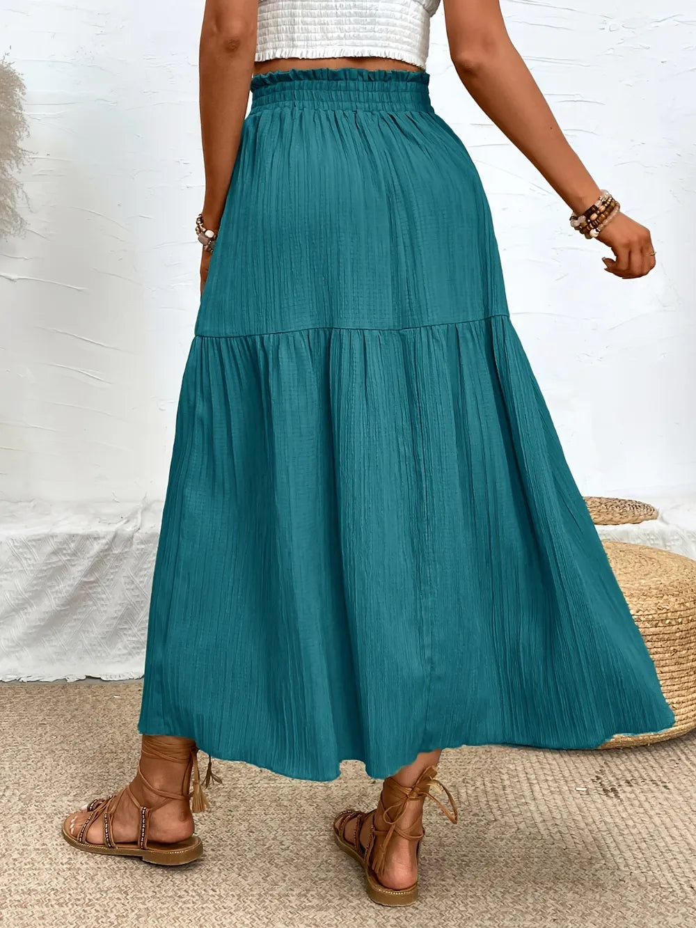 Frill Slit Skirt