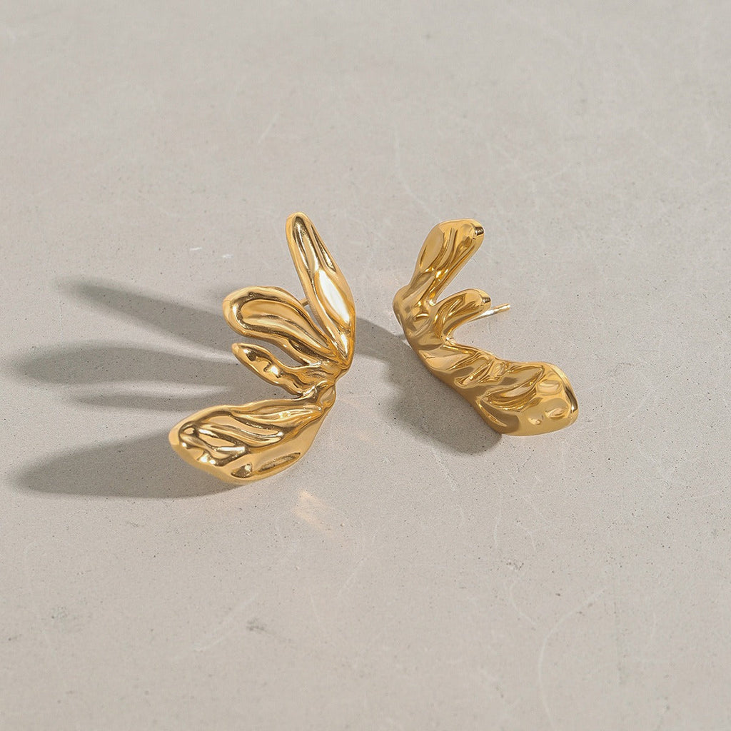 Geometric Wing Drop Earrings