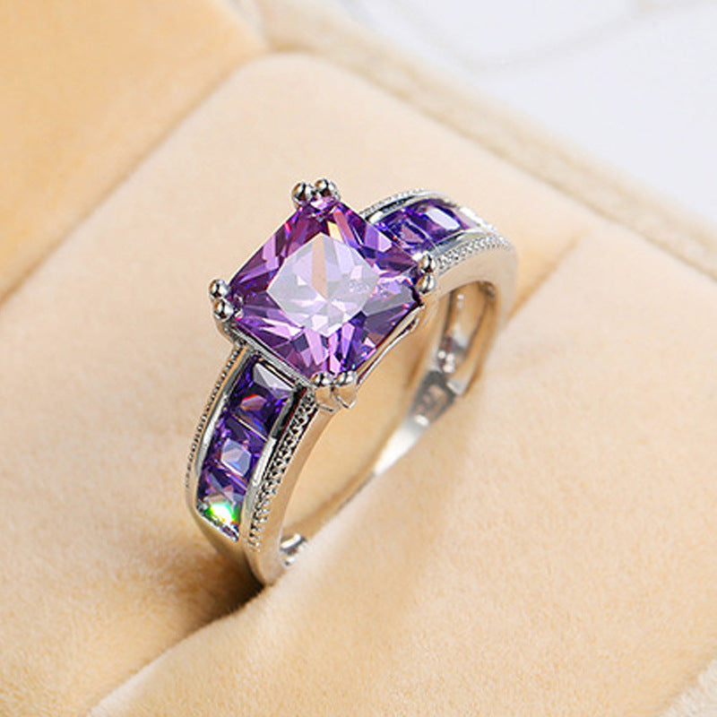 Zircon Trendy Jewelry Womens Wedding Ring