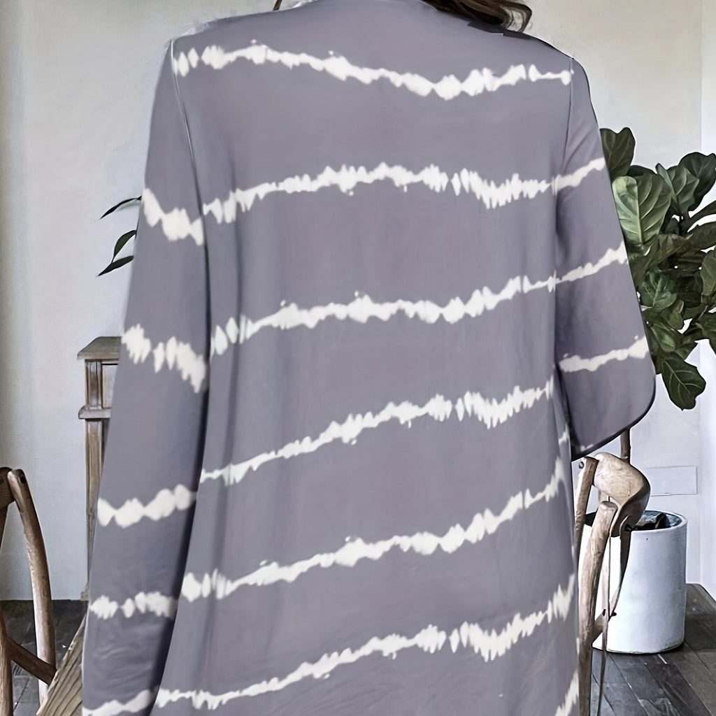 Women’s Printed Open Jacket
