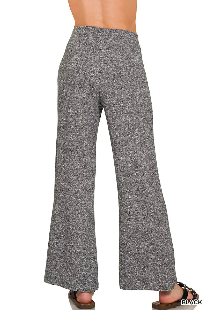 Zenana Soft Elastic Waisted Flare Pants