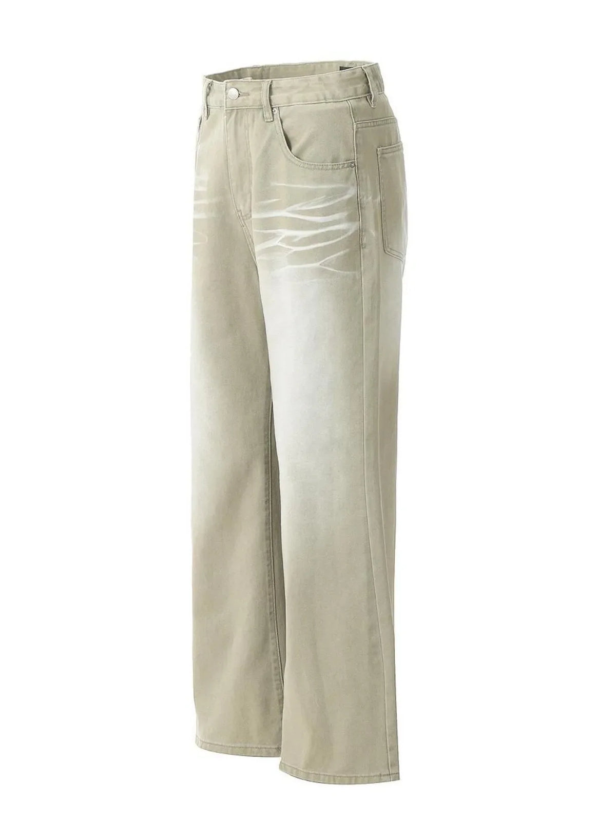 Men's Wide Leg Wash Jeans