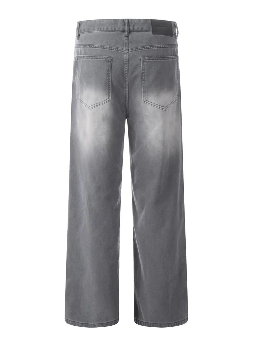 Men's Wide Leg Wash Jeans