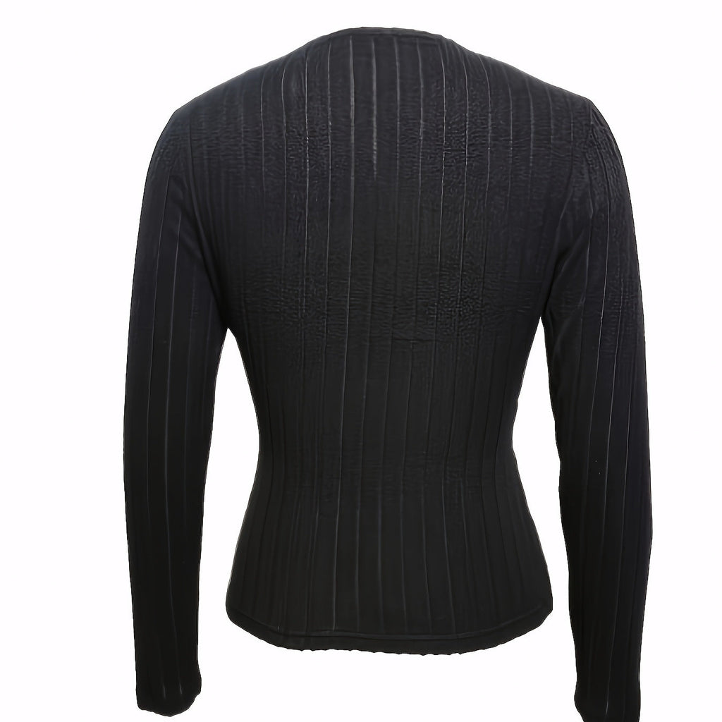 Women’s Pleated V-Neck Top