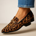 Leopard Print Pointed Toe Flats