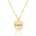 Cancer Script Disk Necklace