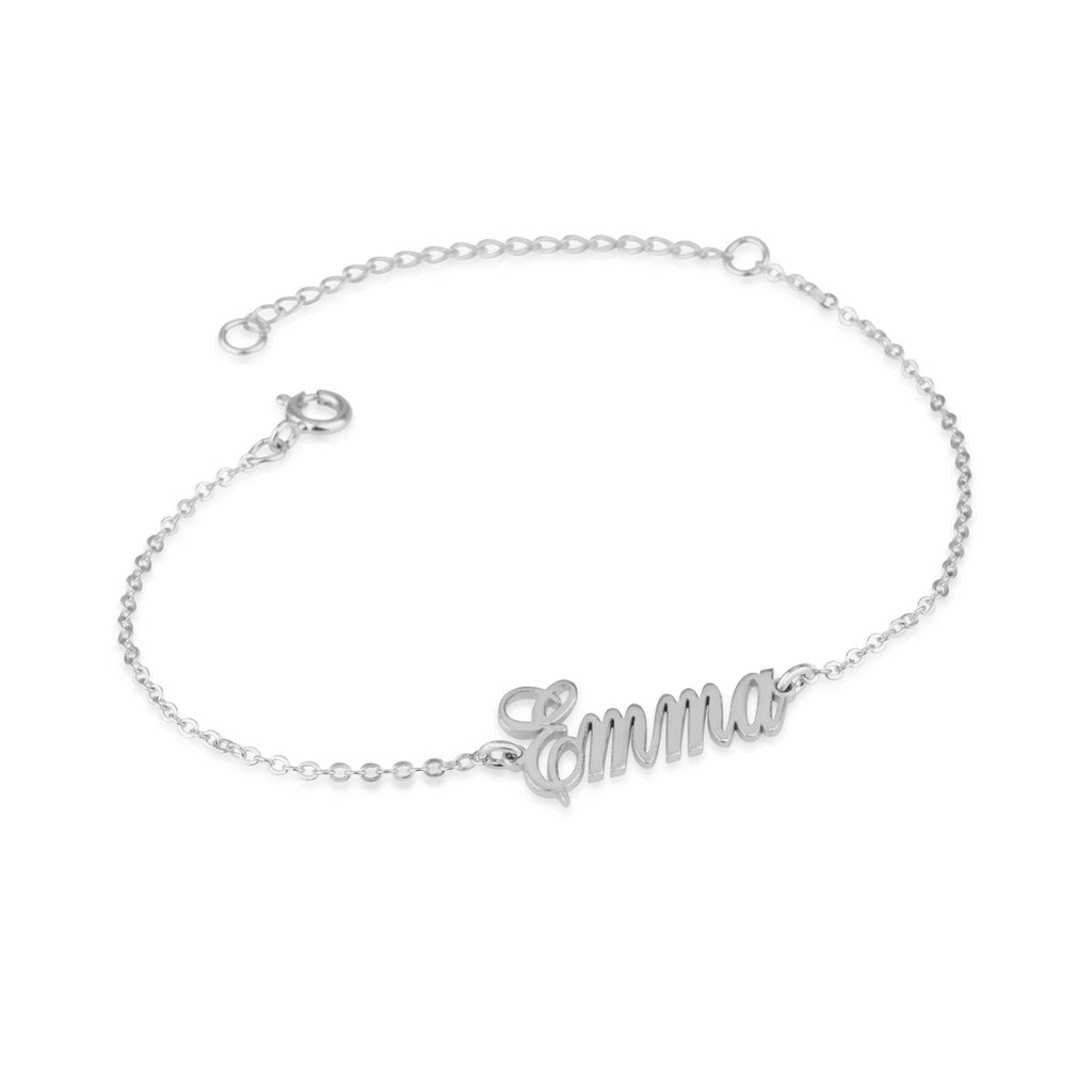 Custom Ankle Name Bracelet
