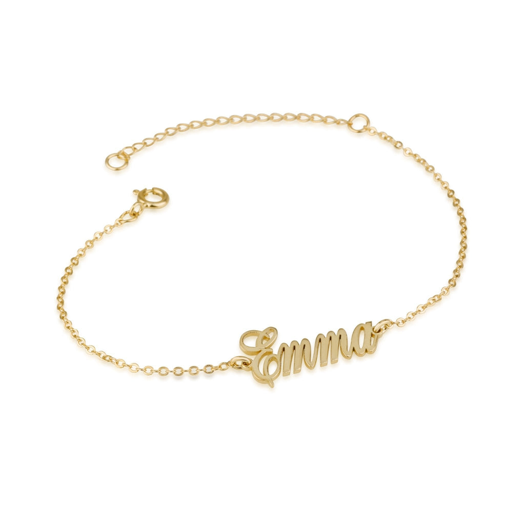 Custom Ankle Name Bracelet