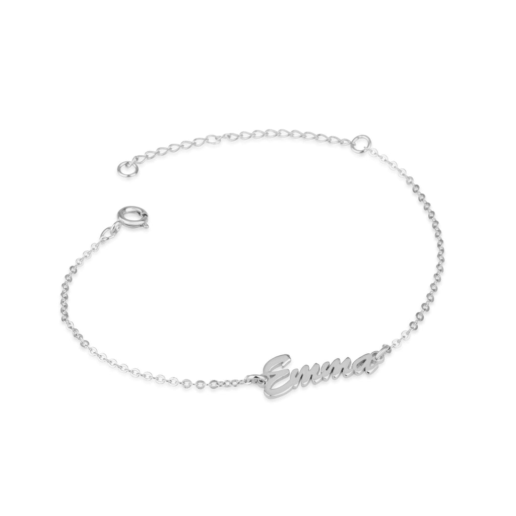 Custom Ankle Name Bracelet