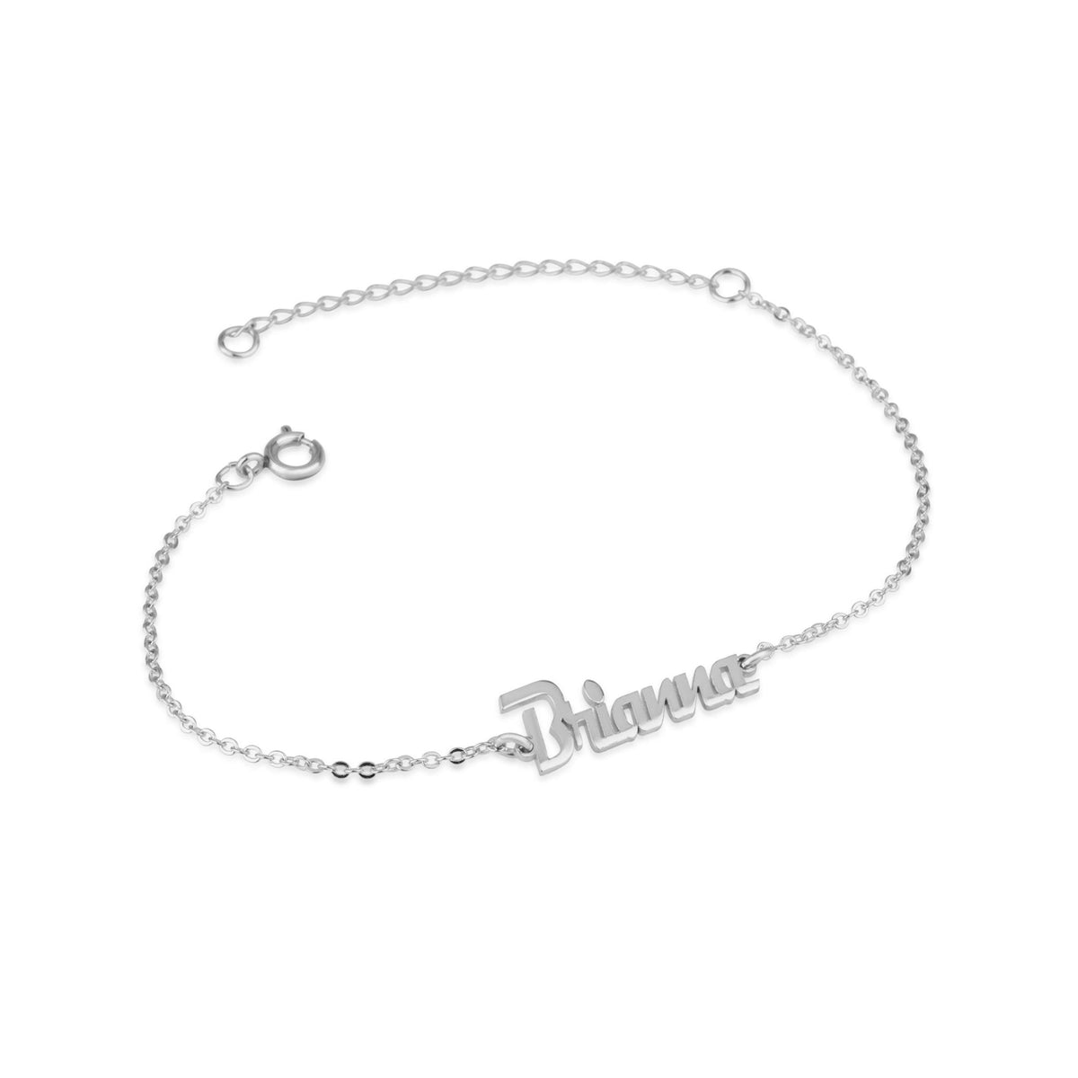 Custom Ankle Name Bracelet
