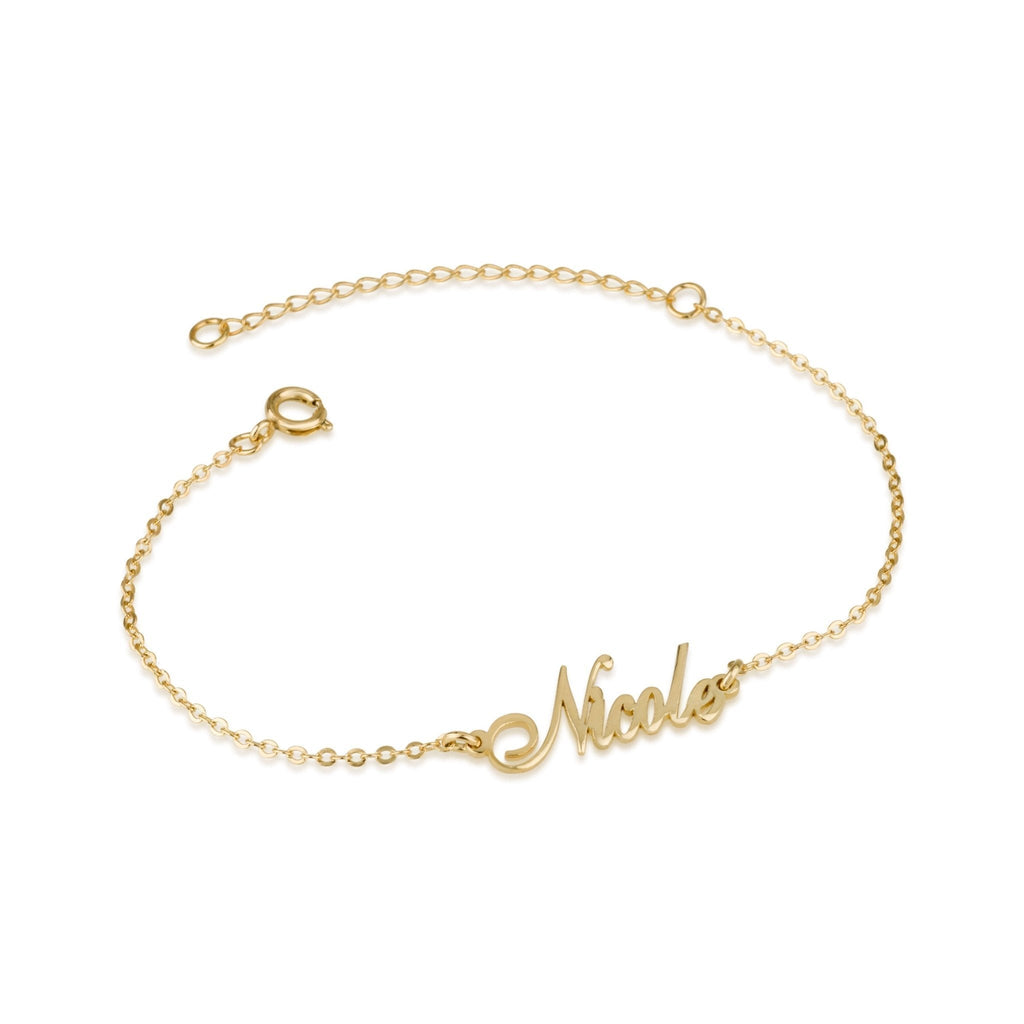 Custom Ankle Name Bracelet