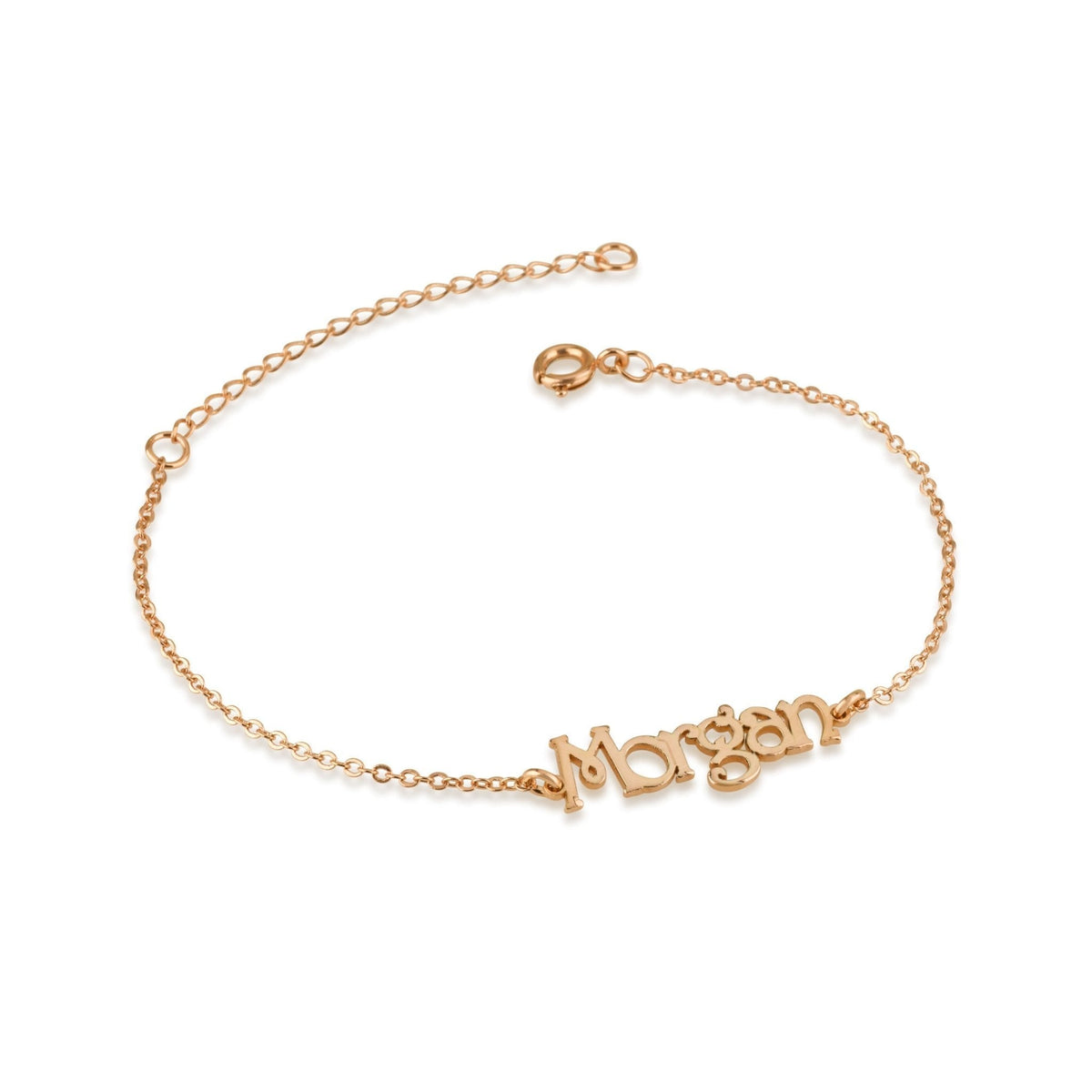 Custom Ankle Name Bracelet