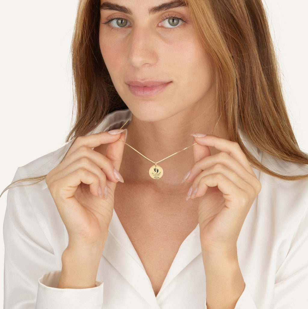 Custom Birth Certificate Necklace