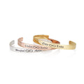 Custom Infinity Names Cuff Bracelet