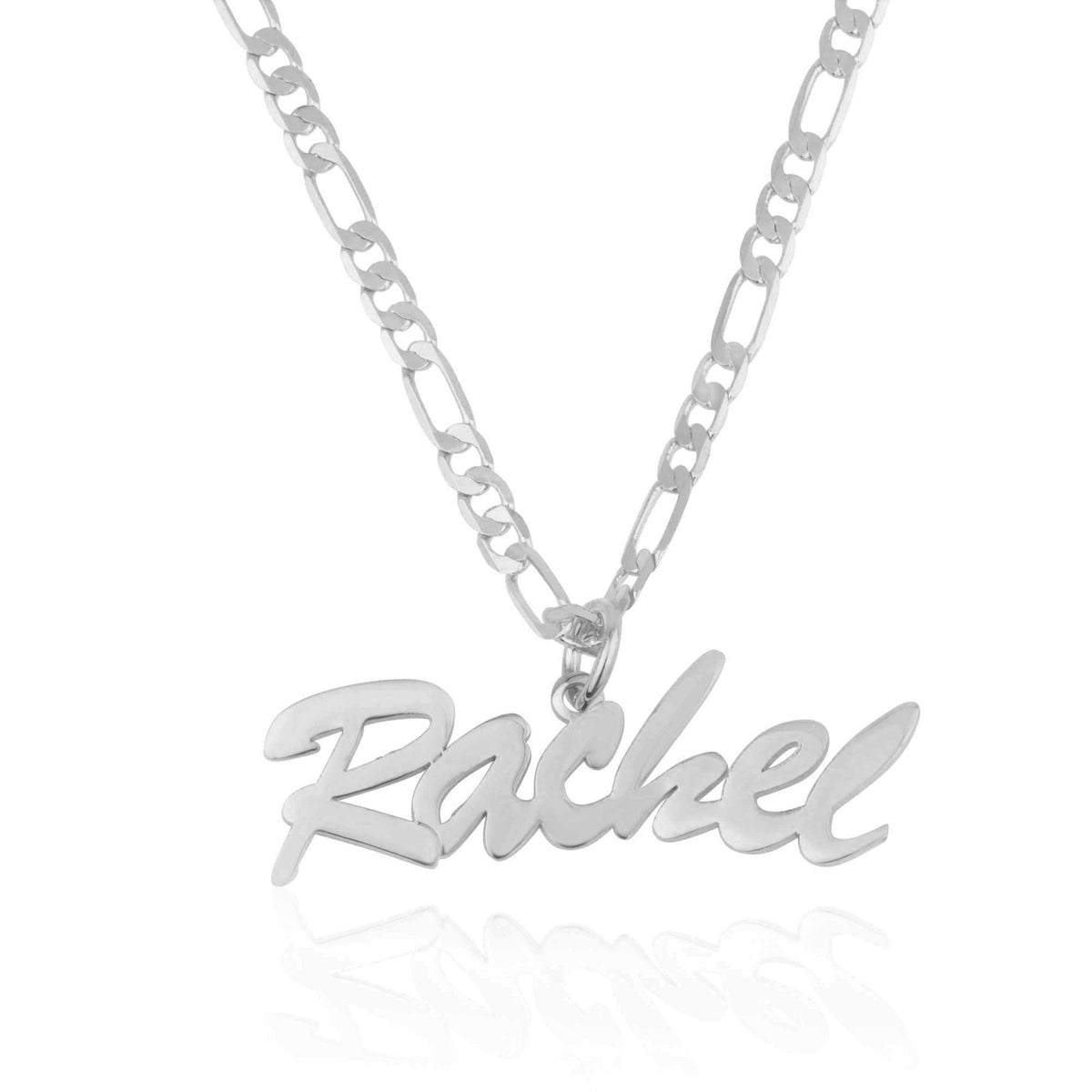 Custom Name Necklace With Figaro Chain