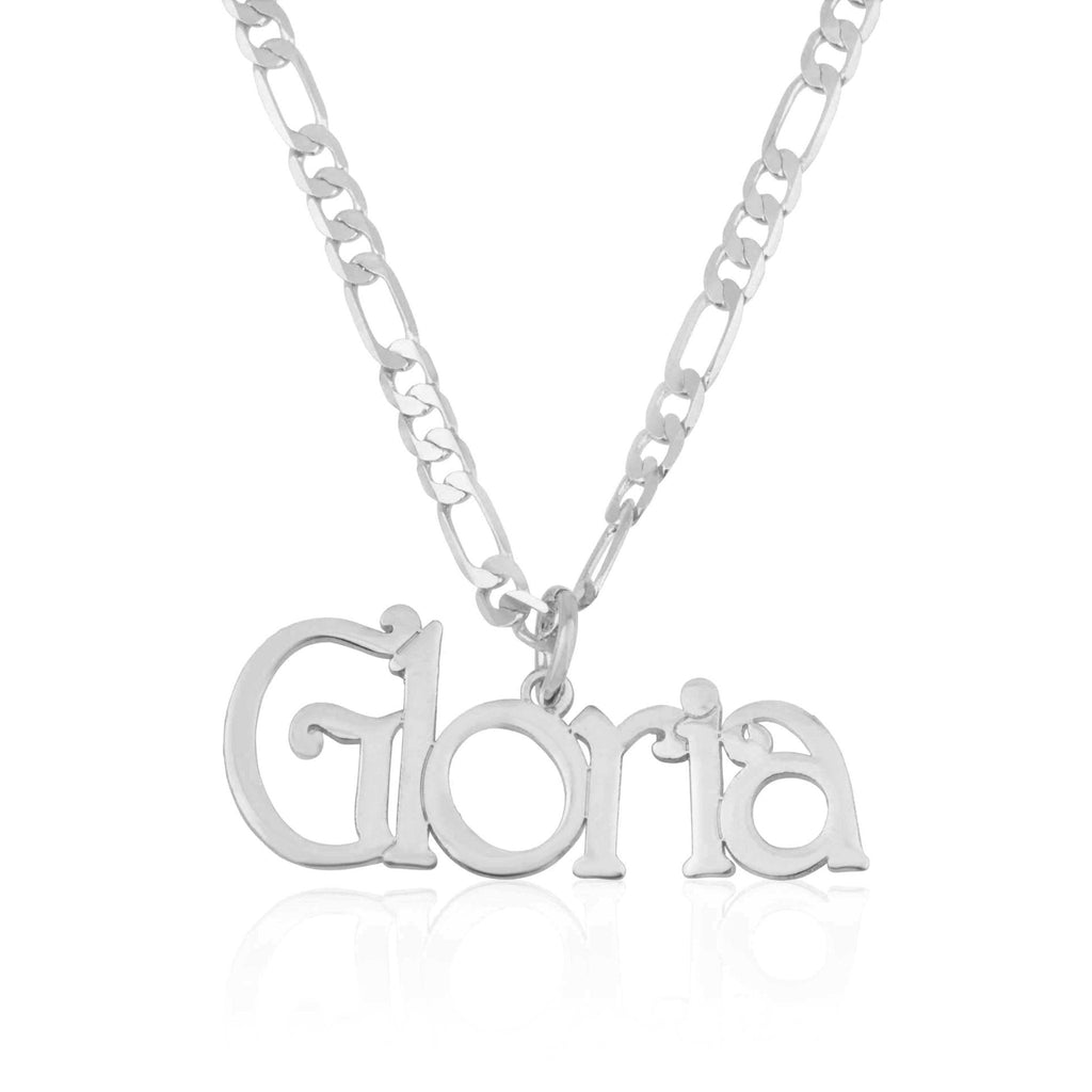 Custom Name Necklace With Figaro Chain