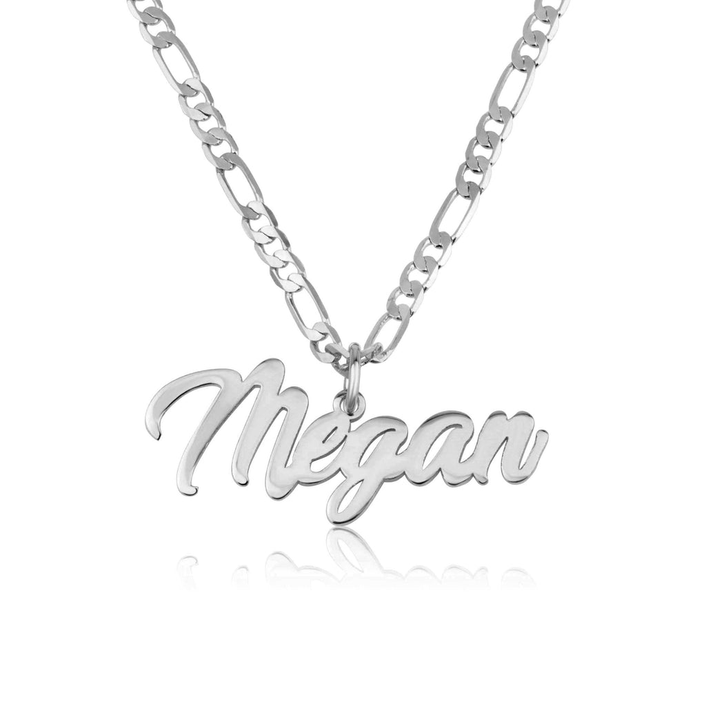 Custom Name Necklace With Figaro Chain