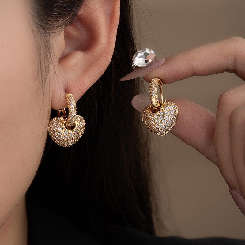 Elegant Zircon Stud Earrings