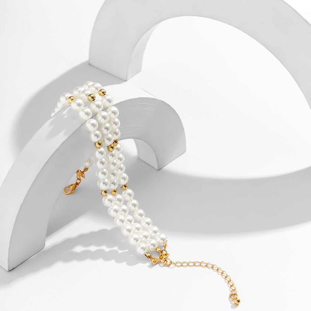 Beaded Pearl Anklet