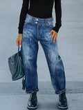 Wide Leg Jeans with Pockets