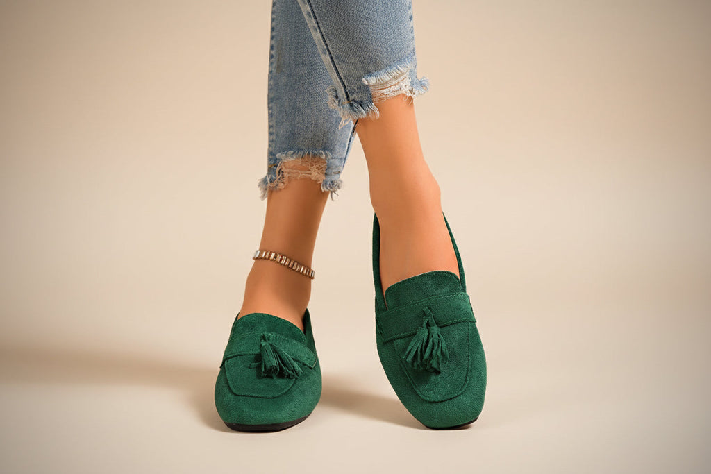 Square Toe Tassel Loafers
