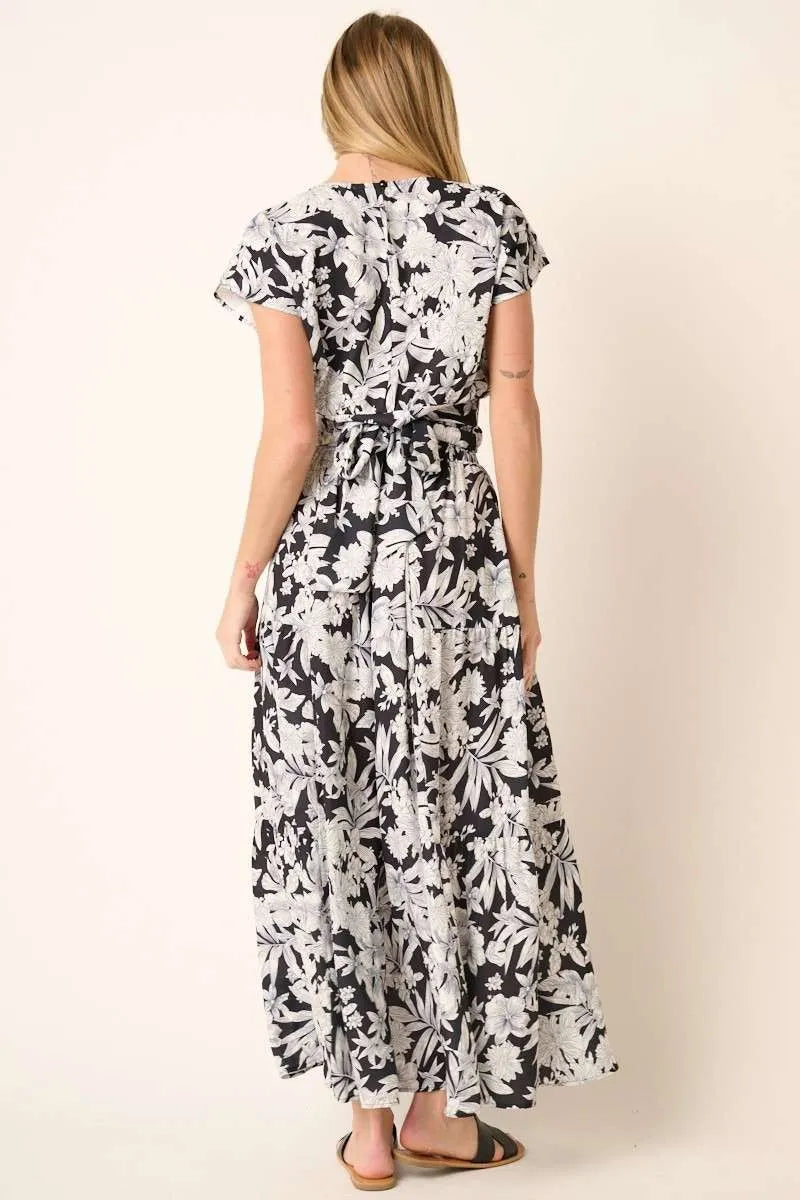 Mittoshop Tropical Print Top and Skirt Set