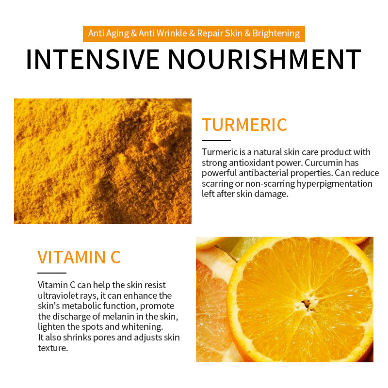 Turmeric Powder Facial Care Ginger Yellow Skin Care Set